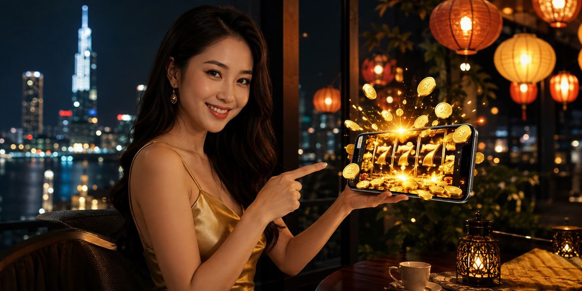 Người dùng chơi slot game tại quán cà phê Hồ Chí Minh
