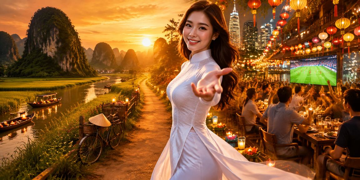 Người dùng 88to tại Sài Gòn mặc áo dài nhận thưởng hoàn tiền sau trận cá cược thể thao